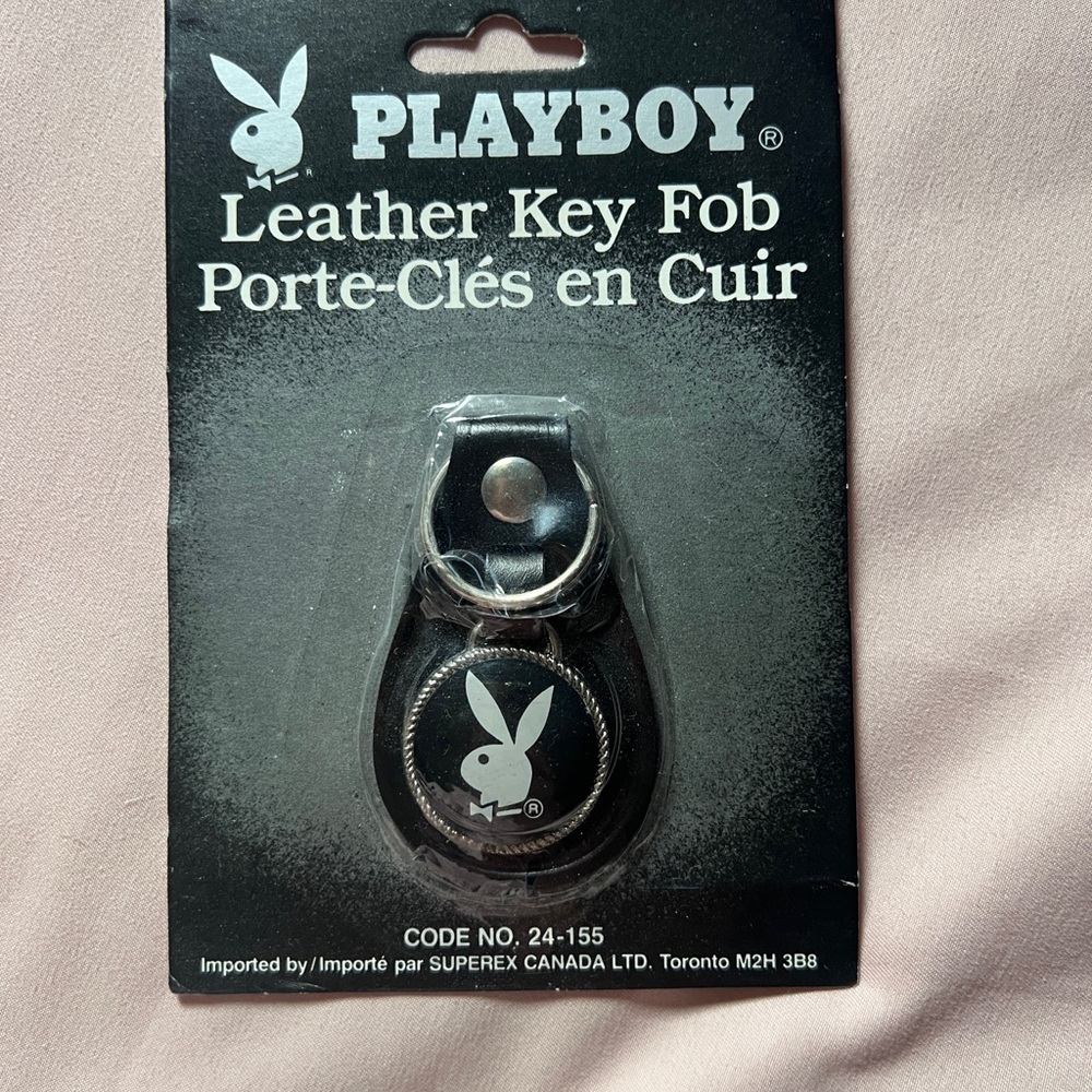 80’s Playboy Vintage Leather Key Fob